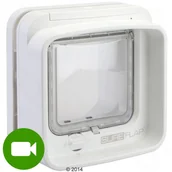 Pozostałe akcesoria dla kotów - SureFlap Drzwiczki dla kota DualScan z czytnikiem mikrochipów - Białe - miniaturka - grafika 1