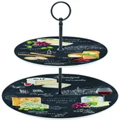 Tace i patery - Nuova Cer Easy life r2s PORCELANOWA ETAŻERKA DO PRZEKĄSEK - LA FROMAGERIE (995 WOCH) - miniaturka - grafika 1