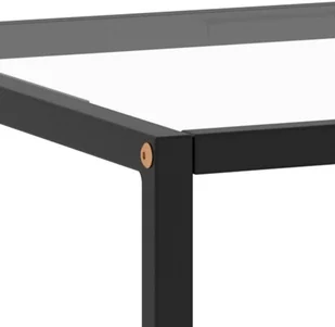 VidaXL Lumarko Stolik herbaciany, czarny, hartowane szkło, 100x50x35 cm 322879 VidaXL - Ławy i stoliki kawowe - miniaturka - grafika 5
