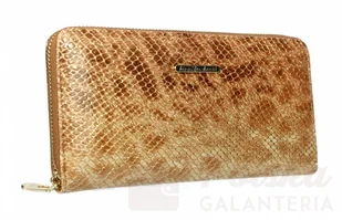 Jennifer Jones Portfel Damski Skóra Naturalna Lakierowana Duży Z Metalowym Suwakiem Piórnik JJ5247 - Portfele - miniaturka - grafika 17