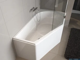 Riho Yukon wanna asymetryczna 160x90cm z hydromasażem Flow lewa BA35005F1GF1003 - Wanny z hydromasażem - miniaturka - grafika 3