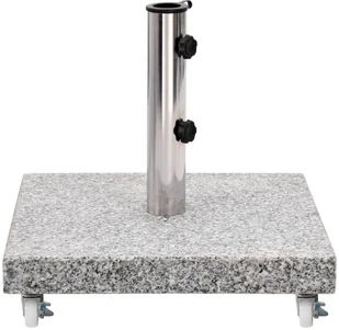 vidaXL VidaXL Podstawa pod parasol granitowa 30 kg kwadratowa szara  48563 - Pozostałe meble ogrodowe - miniaturka - grafika 9