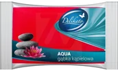 Rękawice i gąbki do kąpieli - Delko Delikato gąbka kąpielowa do ciała Aqua 1szt - miniaturka - grafika 1