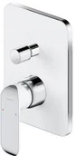 Baterie podtynkowe - Omnires SC2335XCRB SACRAMENTO bateria prysznicowo-wannowa podtynkowa chrom/biały - miniaturka - grafika 1