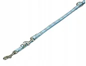 Smycze dla psów - Haas F1 Team Tartan w kratkę - przedłużana, 200cm Błękit - miniaturka - grafika 1