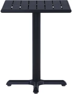 vidaXL Stolik ogrodowy, czarny, 60x60x75 cm - Stoły ogrodowe - miniaturka - grafika 3