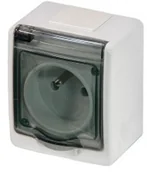 Gniazdka elektryczne - Pawbol GNIAZDO BETA1, POJEDYNCZE, 2P+Z, IP44, D YMNE D.3110G/1 - miniaturka - grafika 1