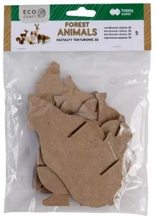 GDD Zestaw kształtów tekturowych 3D Forest Animal 5szt - Pozostałe akcesoria dla plastyków - miniaturka - grafika 2