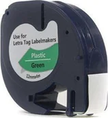 Etykiety do drukarek - Dymo JetWorld Taśma D1 Czarny na Zielonym 12mm x 4m 91204 59425 S0721590 JWT-D59425N - miniaturka - grafika 1