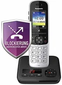 Telefony stacjonarne - Panasonic telefon bezprzewodowy KX-TGH720GS z automatyczną sekretarką, kolorowym wyświetlaczem, trybem Eco Plus i elektroniczną KX-TGH720GS - miniaturka - grafika 1