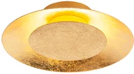 Lampy sufitowe - QAZQA Lampa sufitowa w stylu art deco złota / mosiądz z diodami LED - słońce - miniaturka - grafika 1