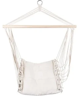 ROYOKAMP Hamak ROYOKAMP 100 x 50 cm Biały - Fotele ogrodowe wiszące - miniaturka - grafika 2