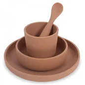 Zestawy naczyń dla dzieci - Jollein - Baby & Kids Jollein - Baby & Kids - Jollein  -  Eko Zastawa Silikonowa Caramel - miniaturka - grafika 1