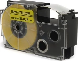 Casio Taśma Czarny na Żółtym 18mm x 8m (PT-18YW1, - Papier do drukarek - miniaturka - grafika 2