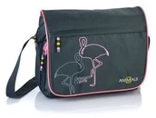 Torby szkolne - Astra Animals Torba na ramię Elegant&amp;Pink AN-31 - miniaturka - grafika 1