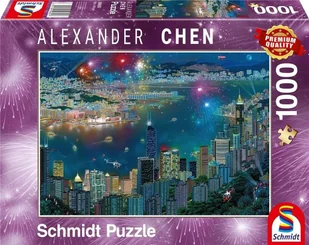 G3 Puzzle PQ 1000 Fajerwerki nad Hongkongiem - Puzzle - miniaturka - grafika 2