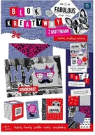 Artykuły biurowe - Interdruk Blok kreatywny A4 z naklejkami Hipster - miniaturka - grafika 1