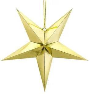 Party Deco Dekoracja wisząca gwiazda papierowa srebrna - 45 cm GWP1-45-019M - Dekoracje sali Party Deco Dekoracja wisząca gwiazda papierowa srebrna - 45 cm GWP1-45-019M - Dekoracje sali - miniaturka - grafika 3