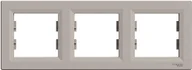 Klawisze i ramki - Schneider Asfora ramka potrójna pozioma brąz EPH5800369 - miniaturka - grafika 1