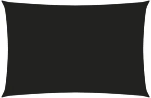 vidaXL Żagiel ogrodowy, tkanina Oxford, prostokąt 2,5x4,5 m, czarny 135758 - Parasole ogrodowe - miniaturka - grafika 7