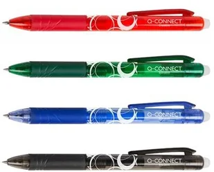 Q-CONNECT Długopis automatyczny 1,0mm, wymazywalny, czerwony KF18626 - Długopisy - miniaturka - grafika 2
