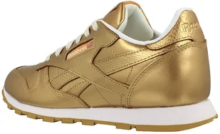 Reebok CL Leather Metallic BS8944 złoty - Buty sportowe damskie - miniaturka - grafika 2