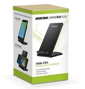 Avacom Ładowarka ładowarka indukcyjna HomeRay S10 USB czarna - Ładowarki do telefonów - miniaturka - grafika 6