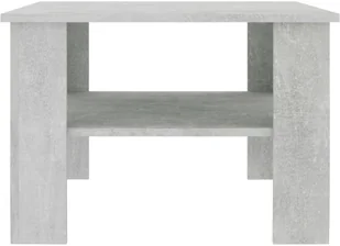vidaXL Stolik kawowy, betonowy szary, 60x60x42 cm, płyta wiórowa - Ławy i stoliki kawowe - miniaturka - grafika 4