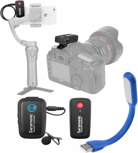 SARAMONIC Bezprzewodowy zestaw audio  Blink500 B1 RX + TX - Pudełka i akcesoria na płyty CD - miniaturka - grafika 4