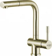 Baterie kuchenne - Blue Water Bateria z wyciąganą wylewką Corsa - inox złoto szampańskie Corsa - inox złoto szampańskie - miniaturka - grafika 1