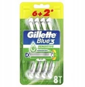 Maszynki do golenia i wkłady - Blue 3 Sensitive 6+2 Szt. - miniaturka - grafika 1