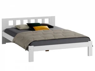 Magnat Meble Łóżko DMD4 160x200 Białe - Łóżka Magnat Meble Łóżko DMD4 160x200 Białe - Łóżka - miniaturka - grafika 1