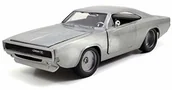 Samochody i pojazdy dla dzieci - Jada Toys Dom  Dodge Charger R/T z filmu Fast and Furious 7 2015 srebrny 1:24 - miniaturka - grafika 1