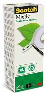 3M MMM016K Taśma ekologiczna Scotch Magic 19 mm x 33m matowa (9szt) 900-1933-9 - Taśmy klejące - miniaturka - grafika 2