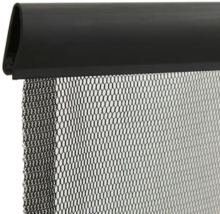 VidaXL Lumarko Moskitiera na drzwi, 4-panelowa, czarna, 240x240 cm! 148712 VidaXL - Moskitiery - miniaturka - grafika 5