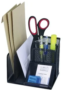 Wedo Pojemnik na długopisy Butler Office, 4 kieszenie i miejsce na ukos, drut metalowy, czarny 065501 - Przyborniki na biurko Wedo Pojemnik na długopisy Butler Office, 4 kieszenie i miejsce na ukos, drut metalowy, czarny 065501 - Przyborniki na biurko - miniaturka - grafika 1