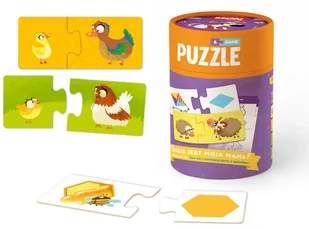 Dodo Toys Puzzle Gdzie jest moja mama$2748 10x2 el. dwustronne MON200101 MON200101 - Puzzle - miniaturka - grafika 6