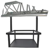 Uchwyty do projektorów - Peta rama do dużych projektorów, ruchoma 40-70cm, ze złączem osiowym, srebrna 100873-silber - miniaturka - grafika 1