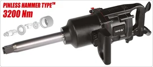 Yato KLUCZ PNEUMATYCZNY 1"""""""" 3200 Nm YT-09615 YT-09615 - Klucze pneumatyczne - miniaturka - grafika 4