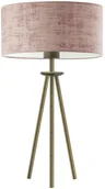 Lampy stojące - Lysne Trójnożna lampka stołowa z welurowym kloszem ALTA VELUR 14512V/211 - miniaturka - grafika 1