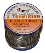 Akcesoria do lutowania - Cyna Spoiwo lutownicze z topnikiem 3x0,25 5FD0-3164C - miniaturka - grafika 1
