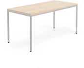 Biurka - AJ Biurko Modulus rama 4 nogi 1600x800 mm srebrna rama dąb 1611426 - miniaturka - grafika 1