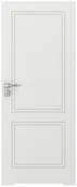 Drzwi wewnętrzne - Porta Skrzydło drzwiowe pełne bezprzylgowe z podcięciem wentylacyjnym Vector V Białe 60 prawe - miniaturka - grafika 1