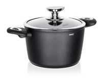 Garnki - Banquet garnek z powierzchnią nieprzywierającą Matte Dark Grey 20 x 13 cm z pokrywką - miniaturka - grafika 1
