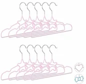 Wieszaki i stojaki - Relaxdays wieszaki na ubrania dla dzieci, zestaw 10 sztuk, oszczędzające miejsce wieszaki druciane, wieszaki dla dzieci, dekoracyjne, 30 cm, różne Motywy i kolory - miniaturka - grafika 1