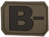 Odzież taktyczna i umundurowanie - Mil-Tec Emblemat z grupą krwi B- olive (16831401) 16831401 - miniaturka - grafika 1