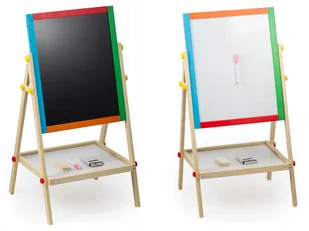 Tablica Magnetyczna Kredowa Obrotowa 2w1 +gratisy - Tablice dla dzieci - miniaturka - grafika 2