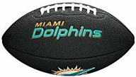 Rugby - Wilson Miami Dolphins NFL Mini Football Czarny (WTF1533BLIDMI) - miniaturka - grafika 1