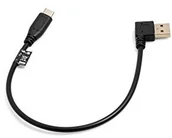 Kable USB - System-S System-S USB-C kabel 28 cm USB 3.1 typ C wtyczka do USB A 2.0 90 stopni lewa wtyczka kątowa USB-C Kabel_28cm - miniaturka - grafika 1