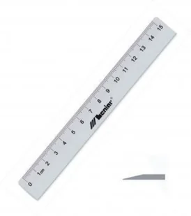 Nieprzypisany Linijka aluminiowa 15 cm LENI002 - Linijki, ekierki - miniaturka - grafika 2